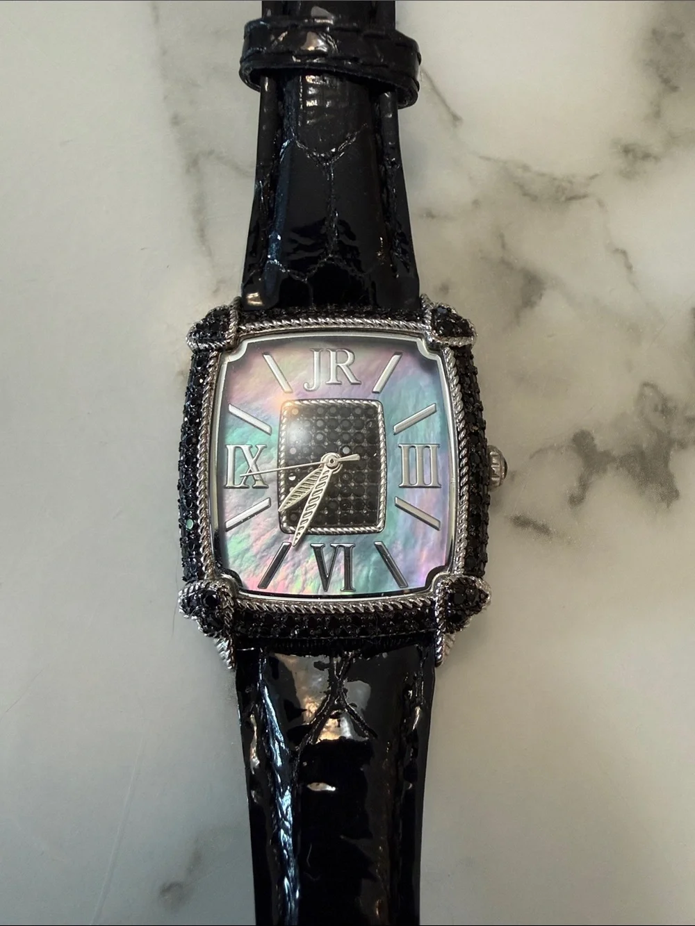 Judith Ripka Monaco watch with stainless steel case